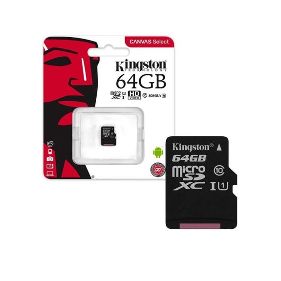 TARJETA DE MEMORIA MICRO SD KINGSTON DE 64 GB