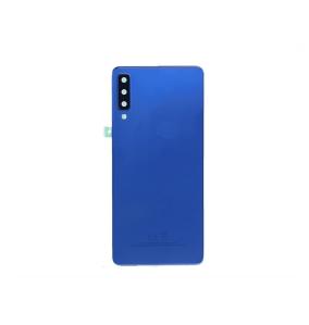 Tapa para Samsung Galaxy A7 2018 azul con embellecedor