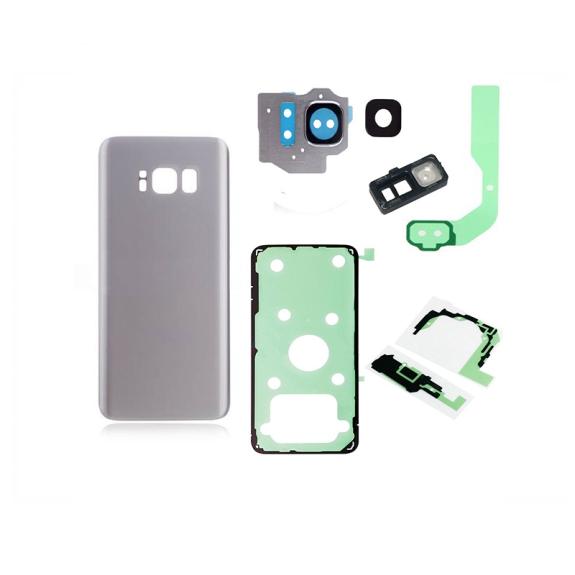 Set de tapa para Samsung Galaxy S8 Plus plateado