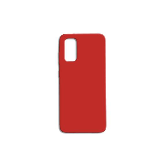 FUNDA DE SILICONA SUAVE COLOR ROJO PARA SAMSUNG GALAXY S20