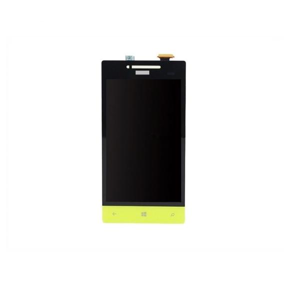 PANTALLA TACTIL LCD COMPLETA  PARA HTC 8S AMARILLO SIN MARCO