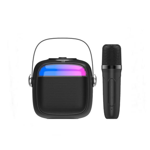 Altavoz Bluetooth Universal 6W Mini Karaoke con Micrófono negro