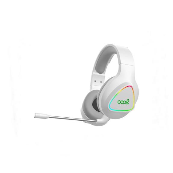 Auriculares PC / PS4 / PS5 Gaming Inalám. Leopard 7.1 Blanco