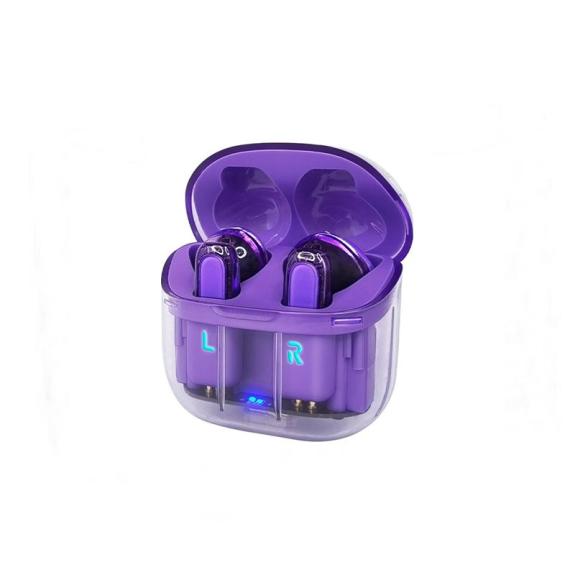 Auriculares Stereo Bluetooth Dual Pod Earbuds Cool violeta