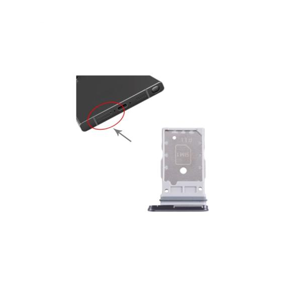 Bandeja dual SIM para Samsung Galaxy S24 / S24 Plus 5G negro