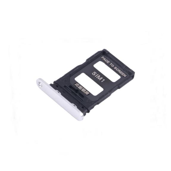 Bandeja dual SIM para Xiaomi 14 plateado