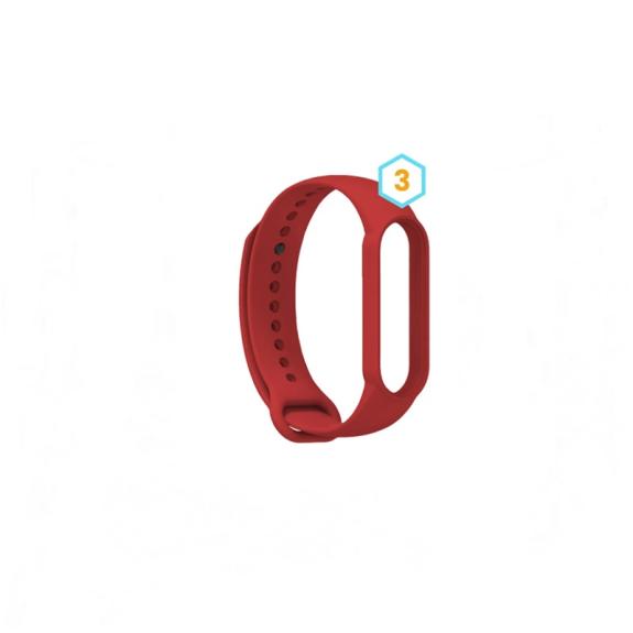 Correa pulsera para Xiaomi Mi Band 7 Rojo