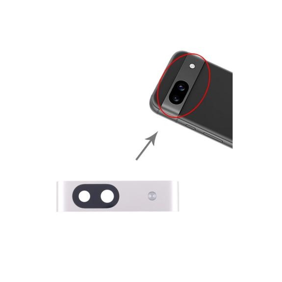 Embellecedor de camara para Google Pixel 8a plateado