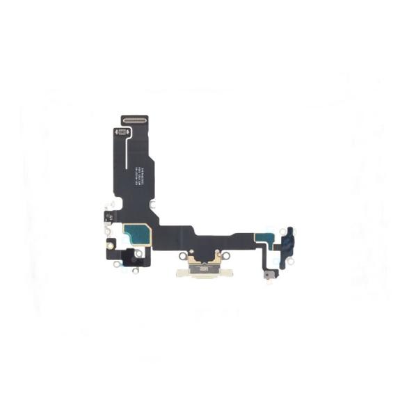 Flex conector de carga para iPhone 15 amarillo