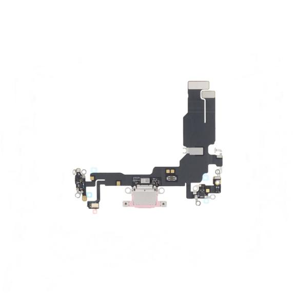 Flex conector de carga para iPhone 15 rosa