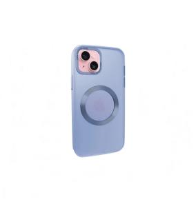 Funda Silicona para iPhone 14 azul con iman magsafe