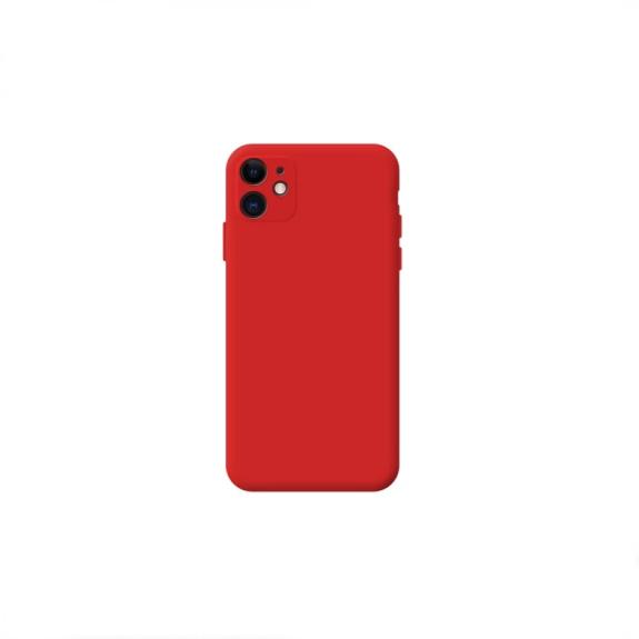 Funda Silicona Suave para iPhone 11 rojo