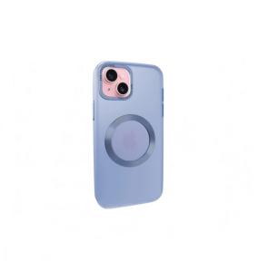 Funda Smoked para iPhone 15 azul marino con iman magsafe