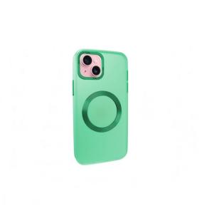 Funda Smoked para iPhone 15 Plus verde con iman magsafe