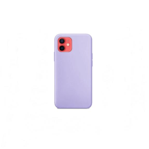 Funda suave para iPhone 12 lila