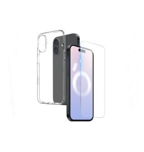 Funda TPU + Cristal para iPhone 16 transparente