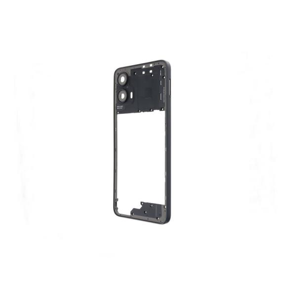 Marco intermedio para Motorola Moto G34 con embellecedor negro