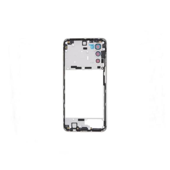 Marco intermedio para Motorola Moto G52 con embellecedor plata