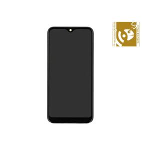 Pantalla SERVICE PACK para Samsung Galaxy M12 con marco negro
