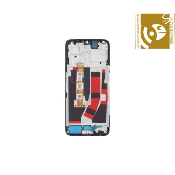 Pantalla para Oppo A77 5G / K10 5G 2022 con marco SERVICE PACK