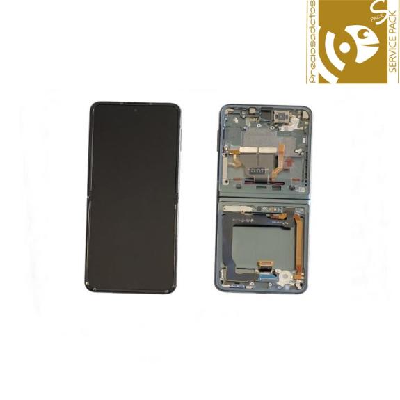 Pantalla Samsung Galaxy Z Flip 3 5G con marco verde