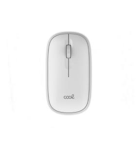 Ratón blanco inalámbrico COOL Slim Bluetooth + Adap. USB