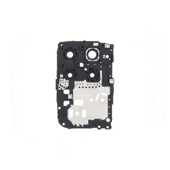 Soporte retencion placa para Huawei Honor X8 4G con lente plata