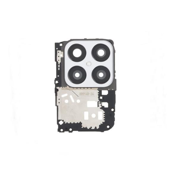 Soporte retencion placa para Huawei Honor X8 4G con lente plata