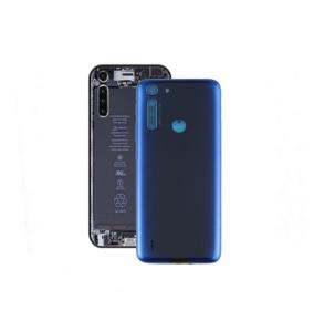 Tapa para Motorola One Fusion en color azul