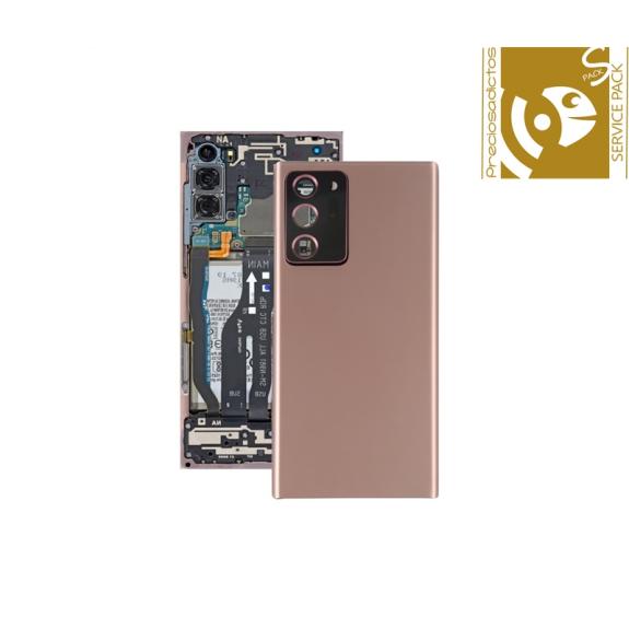 Tapa para Samsung Galaxy Note 20 Ultra bronce SERVICE PACK