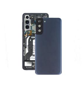 Tapa para Samsung Galaxy S21 Plus 5G con embellecedor azul