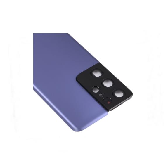 Tapa para Samsung Galaxy S21 Ultra 5G con embellecedor morado