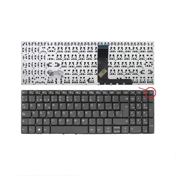 Teclado para Portátil Lenovo Ideapad 330-15AST Sin boton